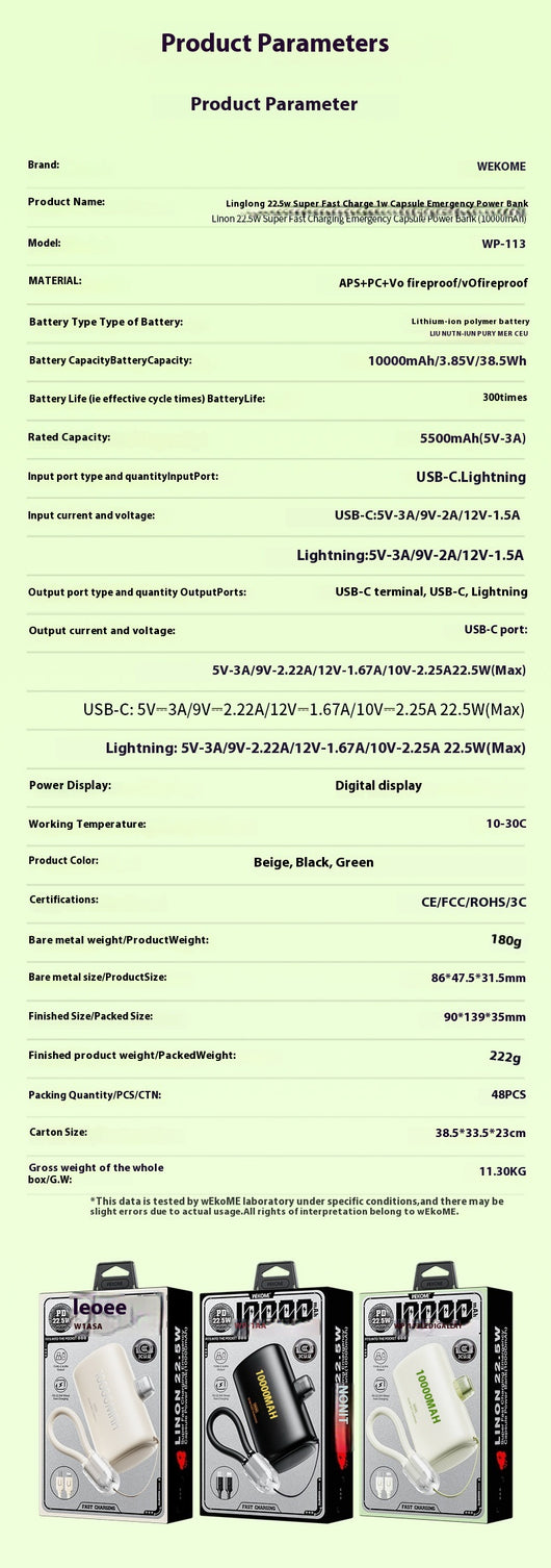 Batería Portátil Mini Cápsula de Alta Capacidad - Image 19