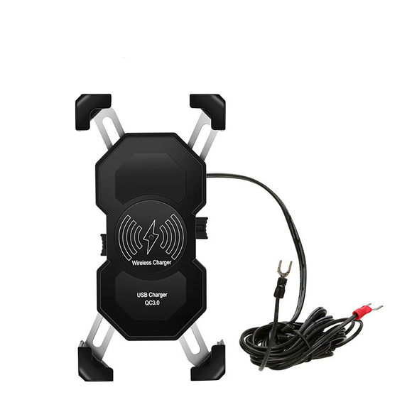 Soporte Inalámbrico para Celular en Motocicleta con Carga Rápida