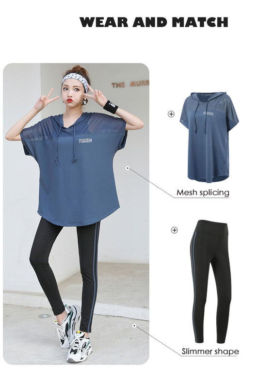 Conjunto de Yoga Suelto para Mujer - Tela Transpirable de Secado Rápido - Image 18