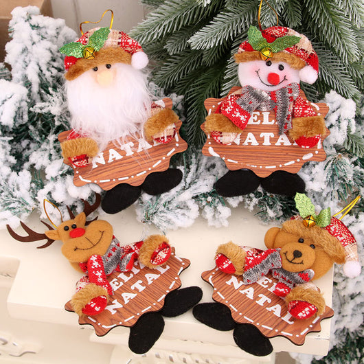 Campanas Navideñas de Tela y Madera - Adornos Colgantes Pequeños - Image 13