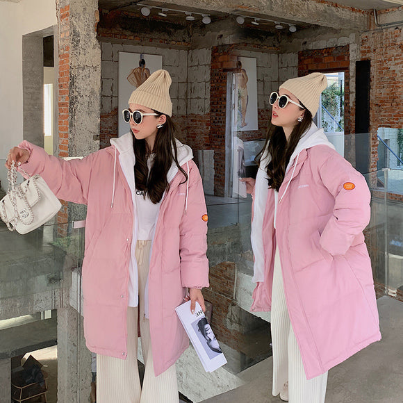 Chaqueta Acolchada Suelta Estilo Coreano para Estudiantes