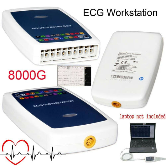 Sistema de Electrocardiograma de 12 Derivaciones CONTEC8000G - Estación de Trabajo PC