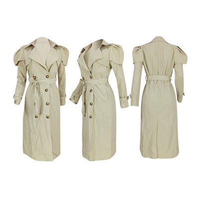 Abrigo Largo Impermeable Versátil para Mujer - Diseño Clásico - Image 6