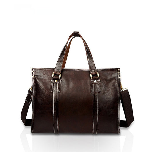 Bolsa Mensajera de Cuero Vacuno Engrasado Premium - Image 3