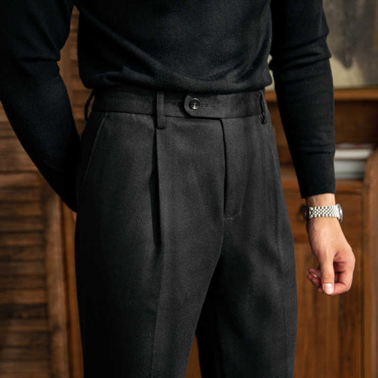 Pantalones Rectos Gruesos para Otoño e Invierno - Image 3