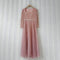 Vestido Retro Elegante con Encaje y Cuello Cuadrado para Fiestas