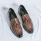 Zapatos de Cuero Estilo Británico con Punta Aguda - Cómodos y Elegantes