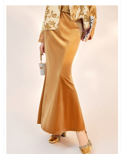 Falda Larga Estilo Nacional Otoño - Diseño Elegante y Moderno - Image 13
