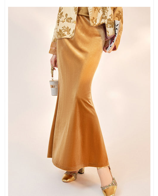 Falda Larga Estilo Nacional Otoño - Diseño Elegante y Moderno - Image 13