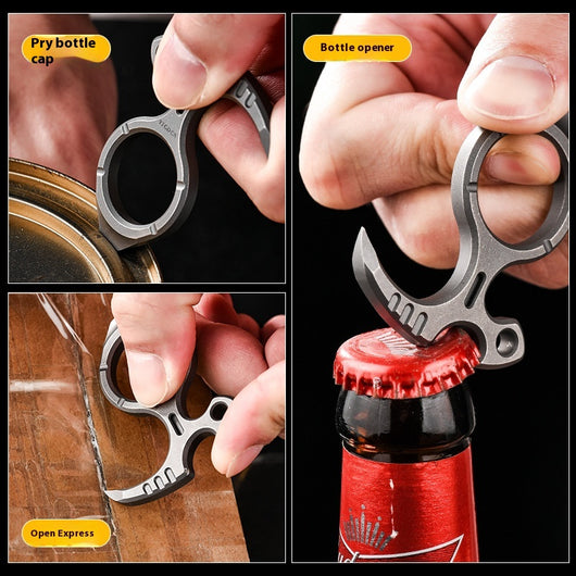 Llavero Multiusos de Aleación de Titanio con Extractor de Clavos - Image 12