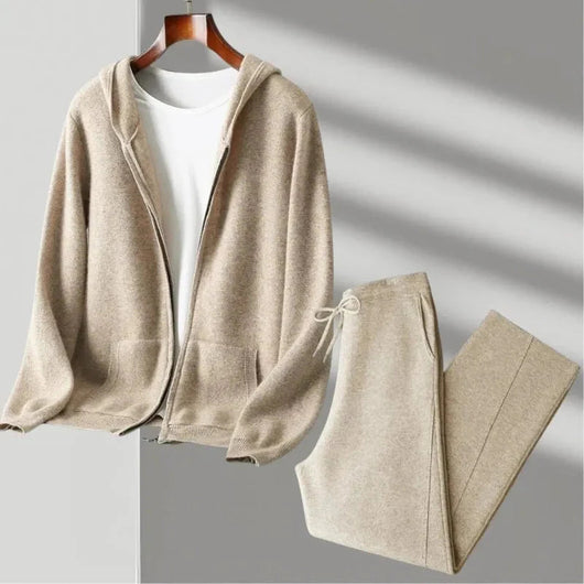 Cardigan de Lana con Cierre y Capucha para Hombre - Image 14