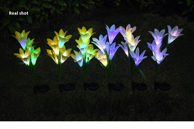 Linterna Solar Lirio Festiva para Jardín y Patio - Image 26