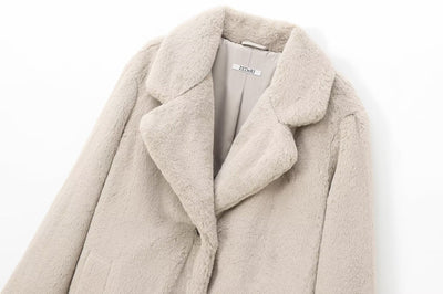 Abrigo de Piel Sintética Efecto Urbano - Estilo Crossborder para Mujer - Image 15