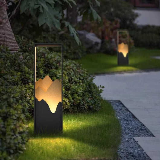Lámpara Solar de Jardín Estilo Chino Moderno