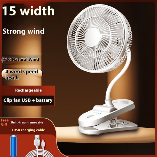 Ventilador Clip Silencioso USB para Escritorio y Dormitorio - Image 6