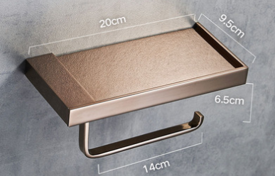 Organizador de Baño 3 en 1 - Soporte para Papel Higiénico, Toallas y Celular - Image 6