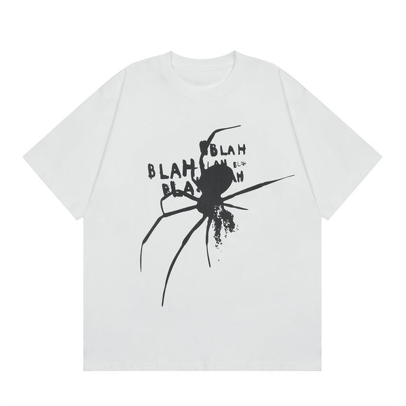 Camiseta Estampada Aranha Design Personalidade Masculina