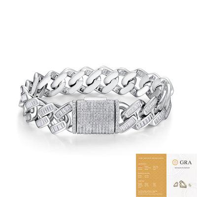 Pulsera de Plata 925 con Moissanita para Hombre - Versión Premium - Image 7