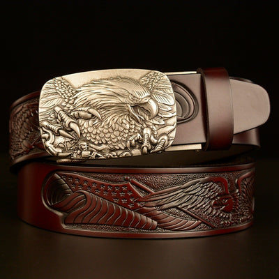 Cinturón Automático para Hombre con Hebilla Águila de Temperamento Fashion - Image 3