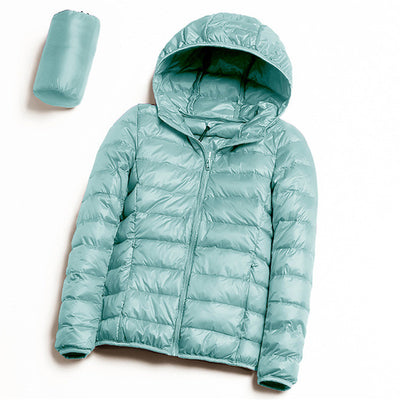 Chaqueta de Plumón de Pato Blanco Ultraligera para Mujer - Image 6