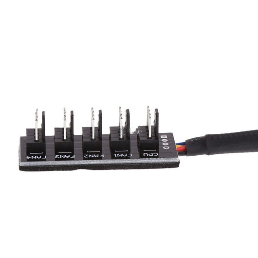 Cable Divisor Splitter PWM de 1 a 5 para Ventiladores de PC (4 Pines, Mallado) - Image 7