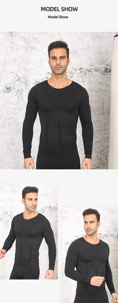 Camiseta Deportiva Reductora para Hombre con Control Abdominal - Image 8
