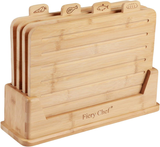 Juego de 4 Tablas para Cortar Frutas y Verduras con Soporte - Image 13