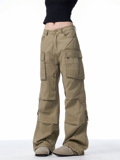 Pantalones Cargo Retro Sueltos con Múltiples Bolsillos - Image 21