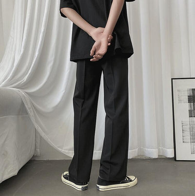Pantalones Casuales Hombre con Costura Cuadrícula Novena - Image 5