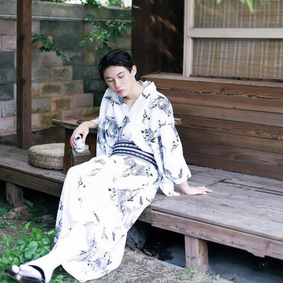 Yukata Japonés de Verano para Hombre - Ropa de Descanso Tradicional - Image 21
