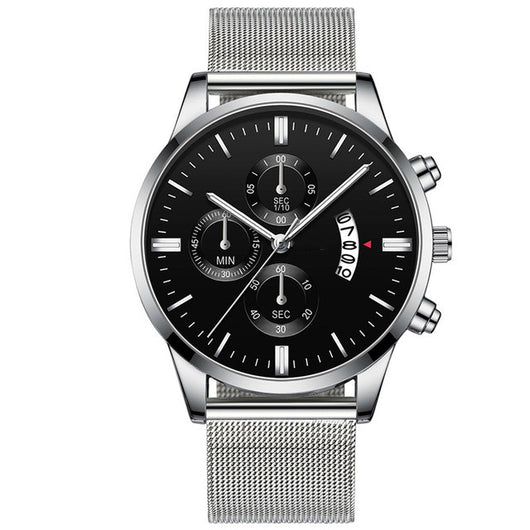 Reloj de Lujo para Hombre con Malla Metálica y Movimiento de Cuarzo - Image 26