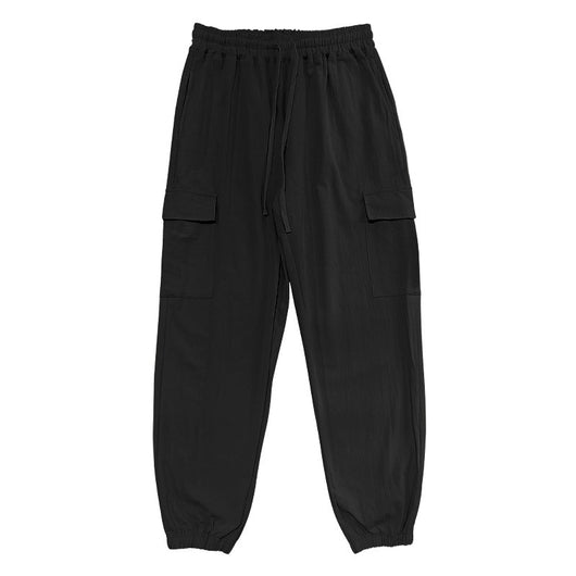 Pantalones Casuales de Algodón y Lino con Múltiples Bolsillos y Cordón Ajustable - Image 23
