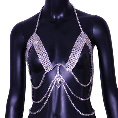 Cadena de Pecho Brillante con Diamantes - Estilo Nocturno Elegante - Image 9