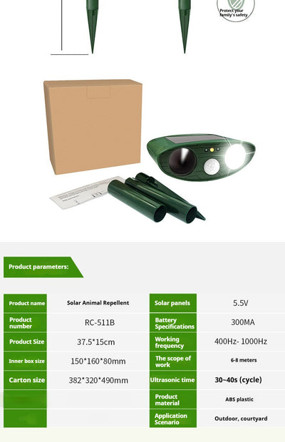 Repelente Solar de Animales con Luz Estroboscópica - Image 18