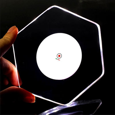 Posavasos LED Luminoso de Cristal Acrílico con Base Brillante para Cócteles - Image 5