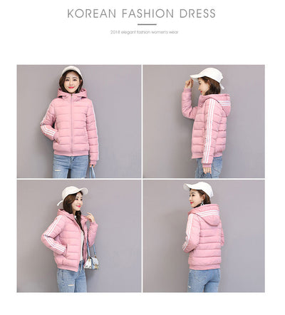 Chaqueta de Algodón Corta con Capucha - Abrigo Slim Fit para Invierno - Image 20