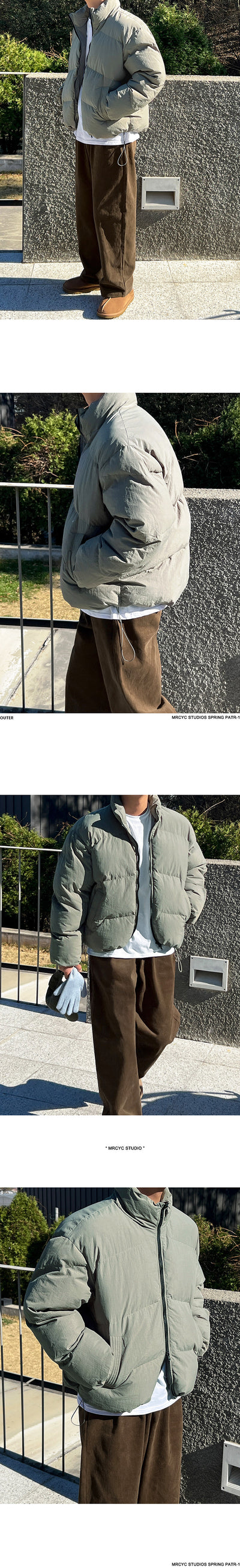 Chaqueta de Plumas Suelta Cálida Estilo Coreano para Hombre - Image 12
