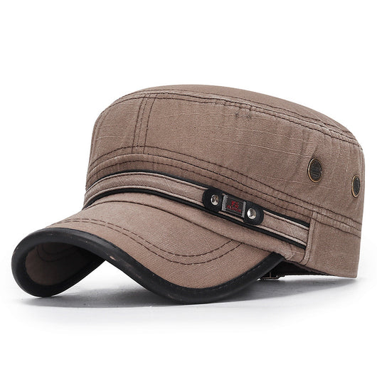 Gorra Vintage de Algodón con Detalles en Cuero Desgastado - Image 5