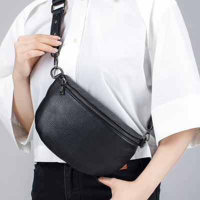 Bolso Mensajero de Cuero Genuino para Mujer - Diseño Minimalista Premium - Image 3