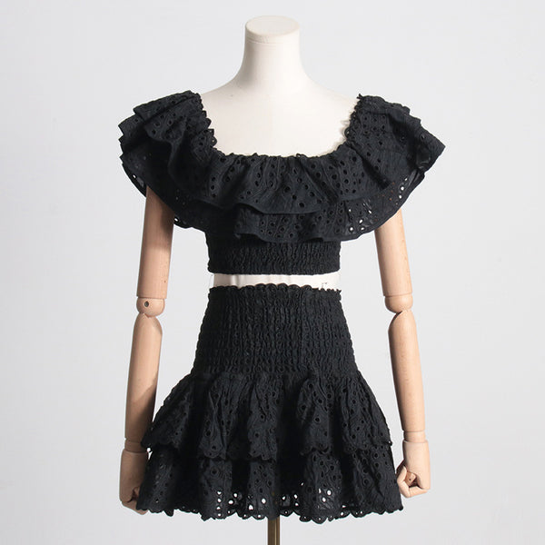 Blusa Corta de Madera Estilo Francés con Temperamento - Image 7