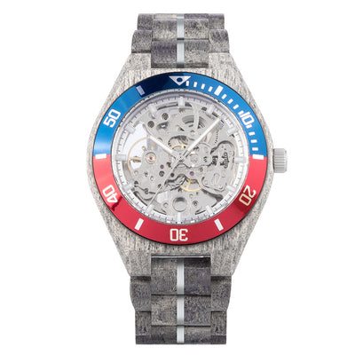 Reloj Mecánico de Madera Infected Gris con Correa Ajustable - Image 16