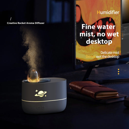 Difusor Aromático con Llama LED y Humidificador de Escritorio - Image 2