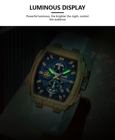 Reloj de Pulsera Hombre Impermeable con Calendario y Seis Agujas - Image 23