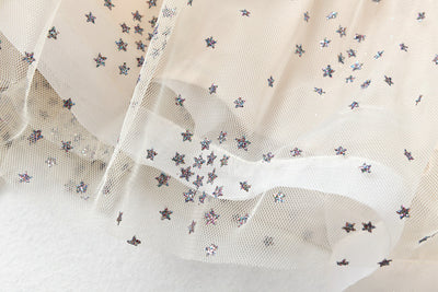 Vestido Slim Elegante con Estampado de Seda y Malla Brillante - Image 31