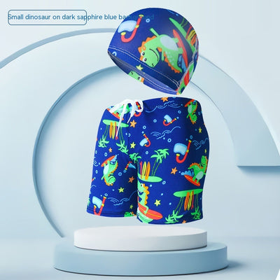 Traje de Baño Infantil con Gorro de Natación para Vacaciones en Playa - Image 11