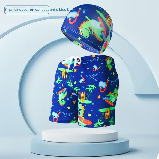 Traje de Baño Infantil con Gorro de Natación para Vacaciones en Playa - Image 11