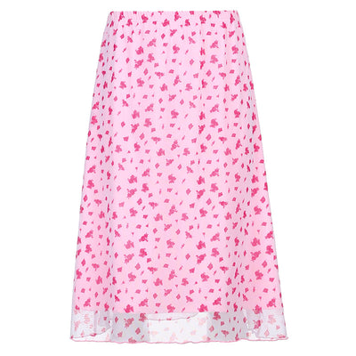 Falda Larga Cuadrillé de Doble Capa - Estilo Romántico para Festividades - Image 5