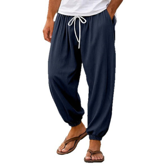 Shorts de Playa Holgados para Hombre en Colores Sólidos - Image 5