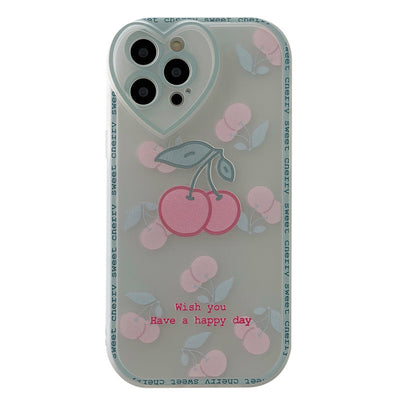 Funda Protectora Cherry de Goma Suave para Celular - Image 5