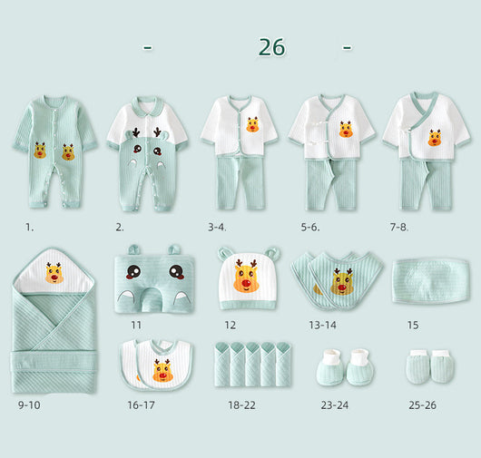 Conjunto de Ropa de Algodón Puro para Bebé en Caja de Regalo - Image 21